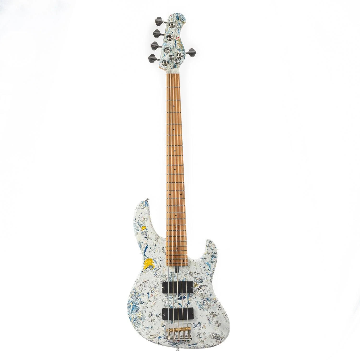 Eart Electric Guitars Bass Chinese Lacquer Art CLA-5B, 5 String Bass - Image 3