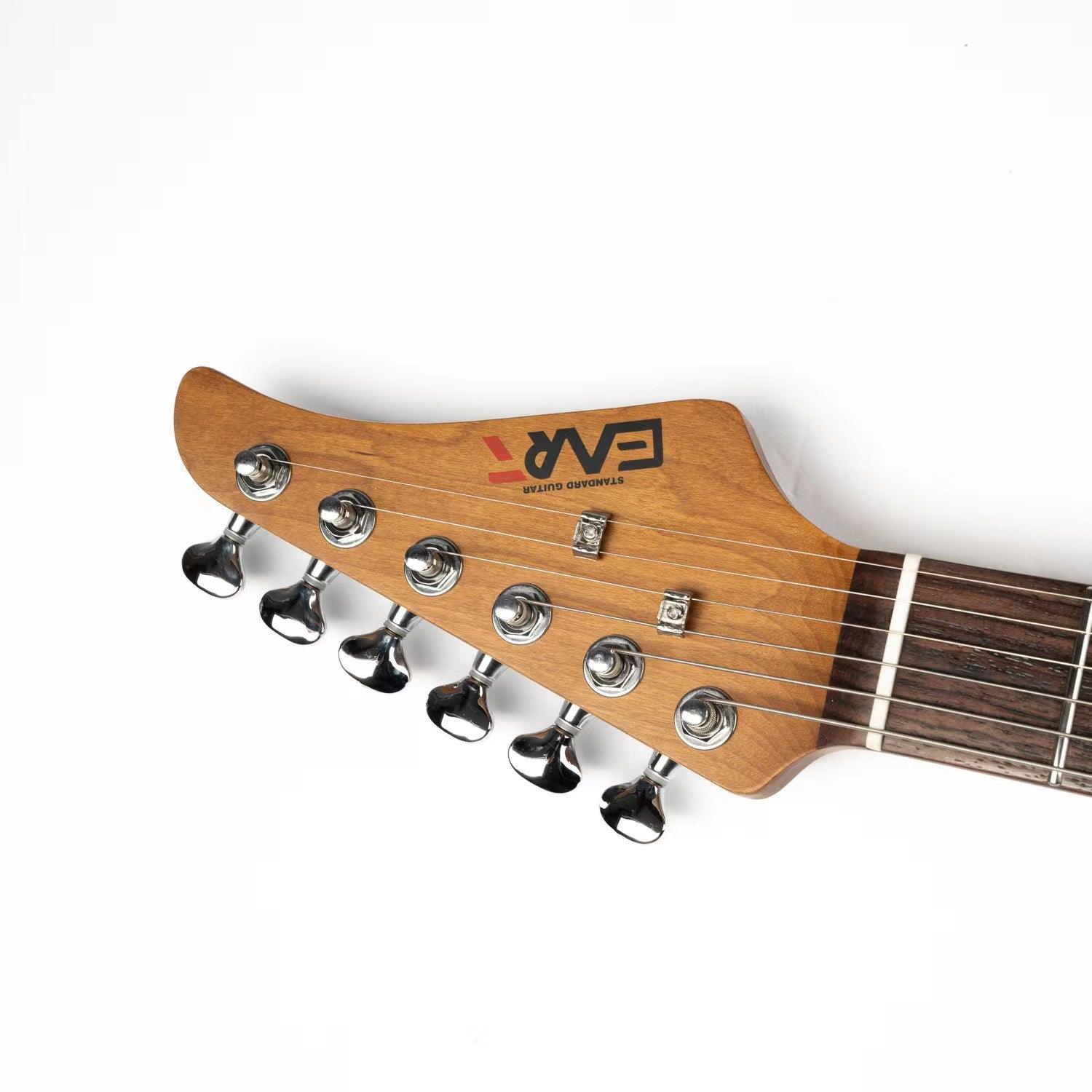 Eart Guitars, E-TT2, Semi Hollow Body Electric Guitars Humbucker Pickups Fixed Bridge LP3, Surf Green - Image 3