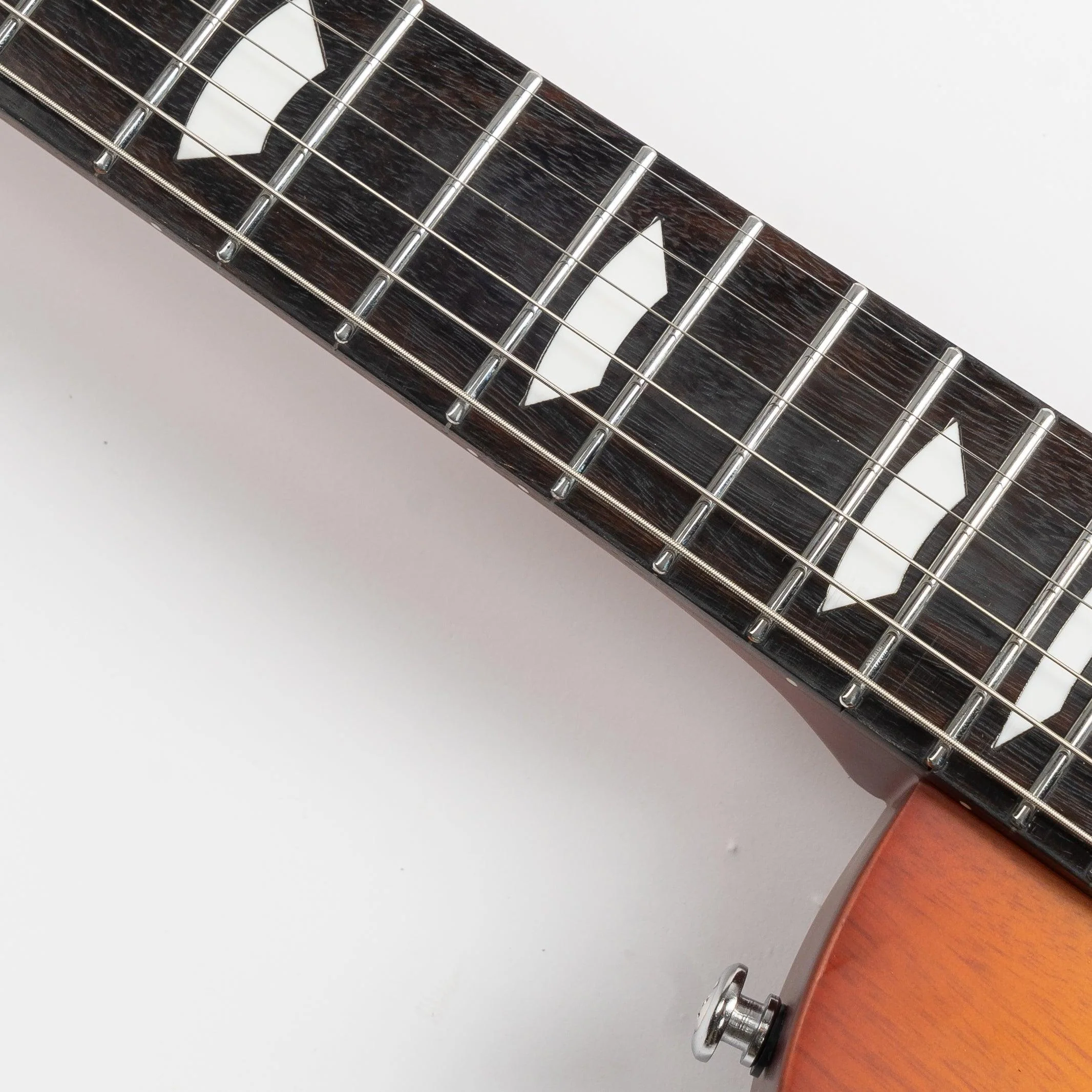 Eart Guitars, EGLP-610, Thin Body Okoume Body 3-Way Switch 1 Tone 1 Volume Electric Guitar, Honey Tea - Image 5