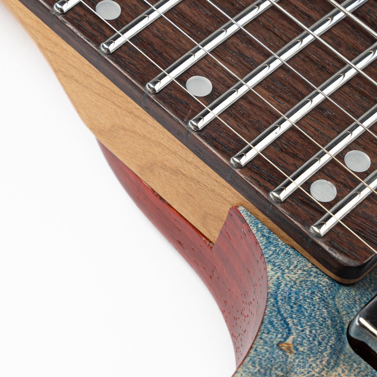 Eart Guitars, GW2L, Left Handed Model Headless Electric Guitars, with Gig bag EHKHG, Blue - Image 5