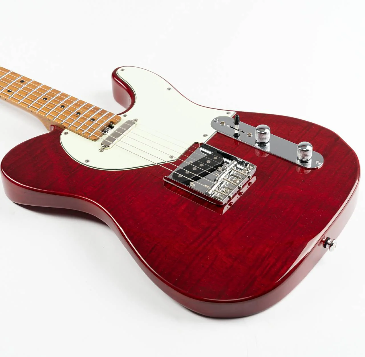 Eart Guitars, NK-C1(N), Single Coil Pickups, 3-saddle Bridge Electric Guitar, Red - Image 6